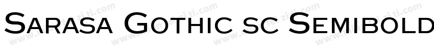 Sarasa Gothic sc Semibold字体转换